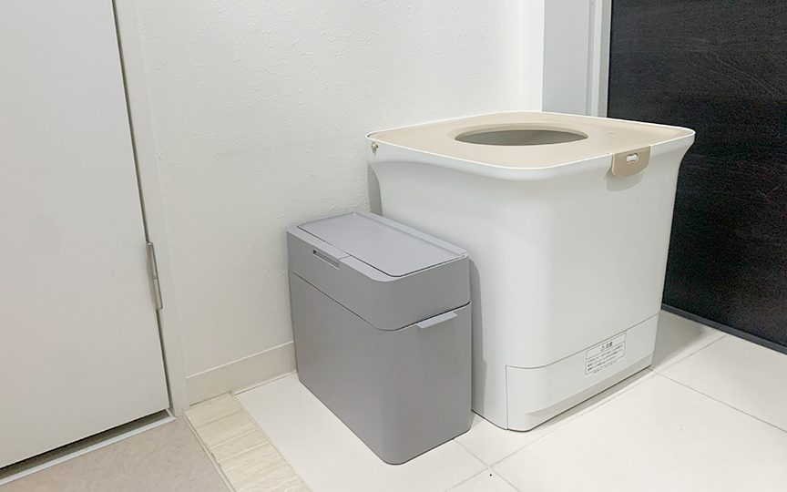 猫のトイレ処理のいや～なニオイを解決すべく「密閉ゴミ箱」を使ってみた