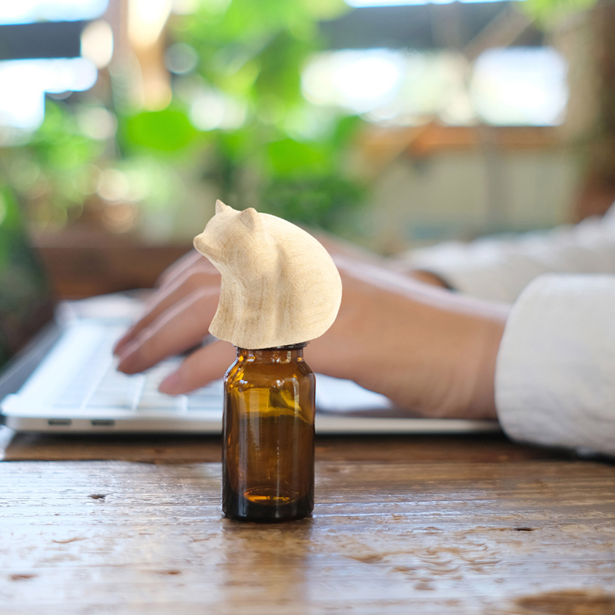 ハンドメイドアニマルアロマキャップ