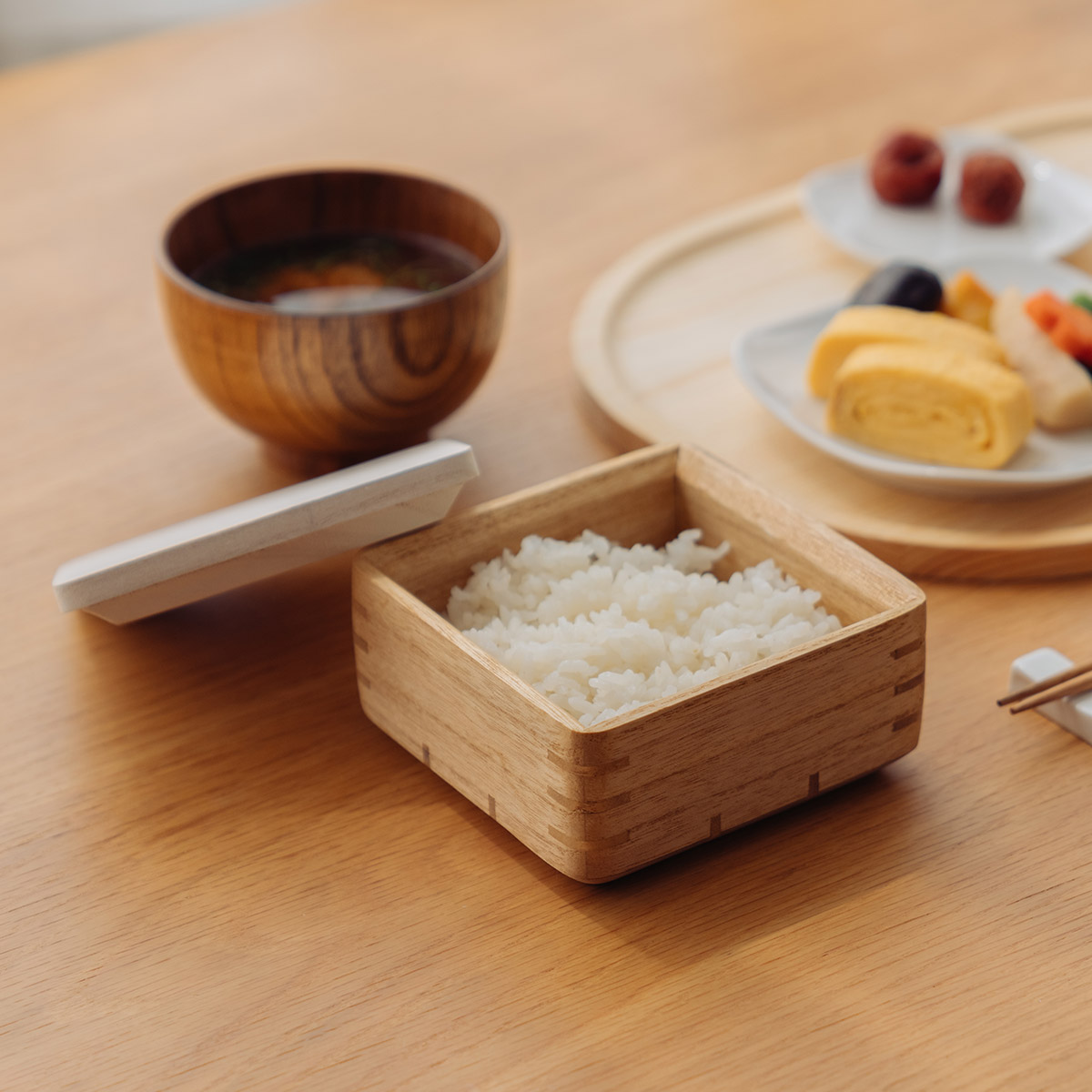 桐製レンジ対応ごはん鉢 中